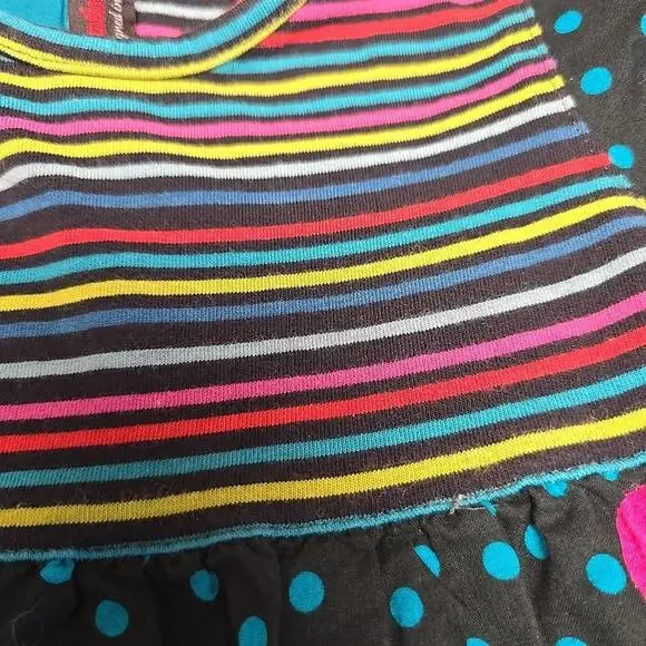 Catimini Toddler Girl Dress 4/104 Boho Style Floral Cotton Zip Back - Picture 7 of 15